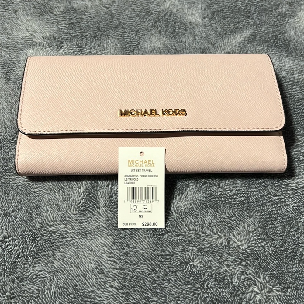 Michael kors tri fold wallet never used